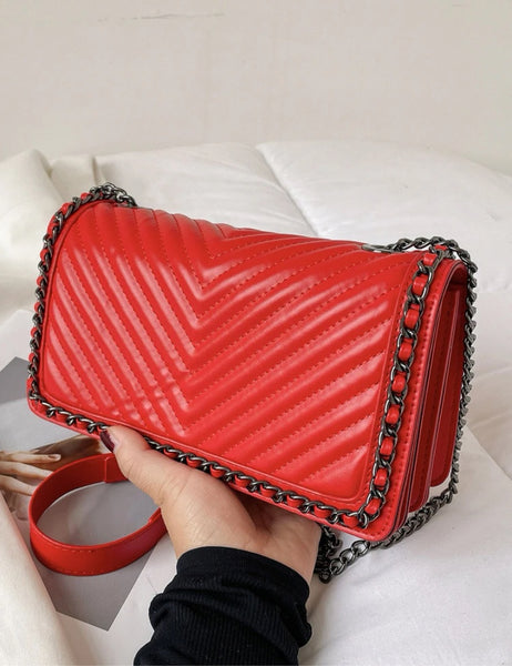 Women Flap Chain Square Bag