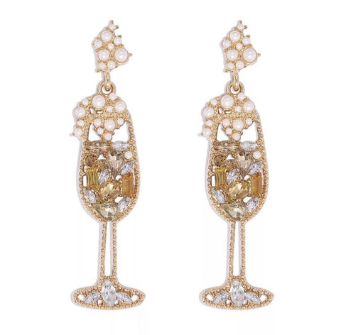 Women Wine Shape Earrings