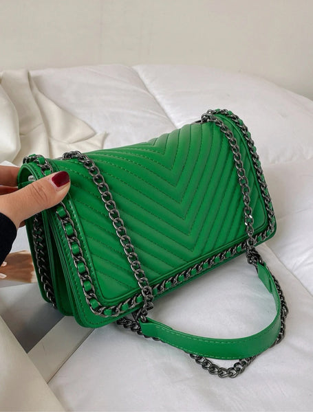 Women Flap Chain Square Bag